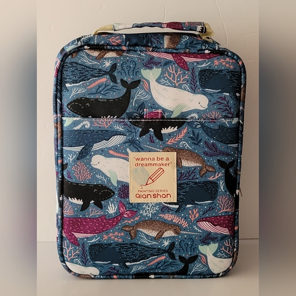 Qian Shan Wanna Be A Dreammaker Painting Series WHALES Artist Case W/Marker Set - Picture 1 of 10